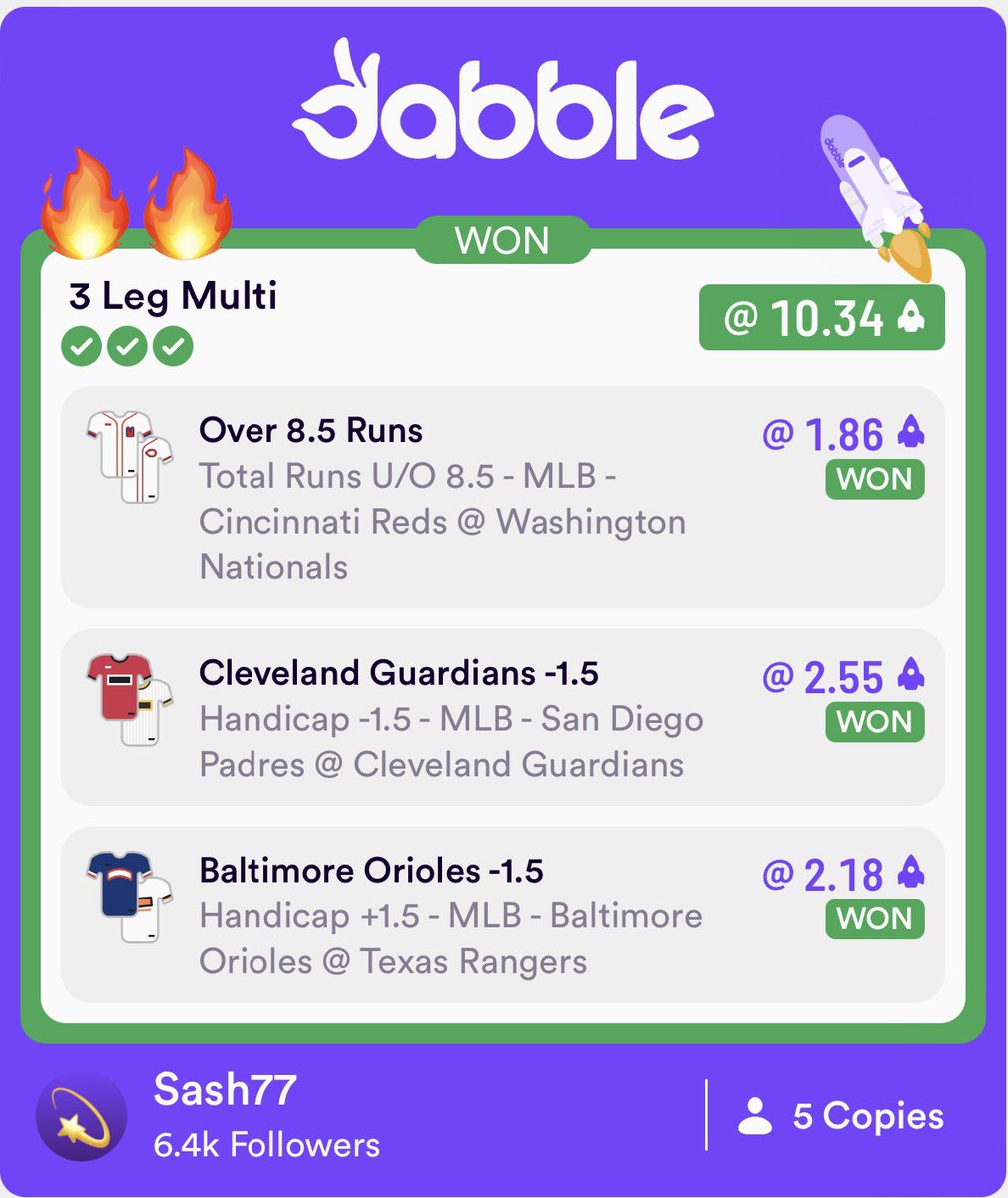 Following Sash77 on <a href="/dabblecomau/">Dabble</a> for all sports plays! Jump on board legends and give this profile a follow 👌👌✅✅
