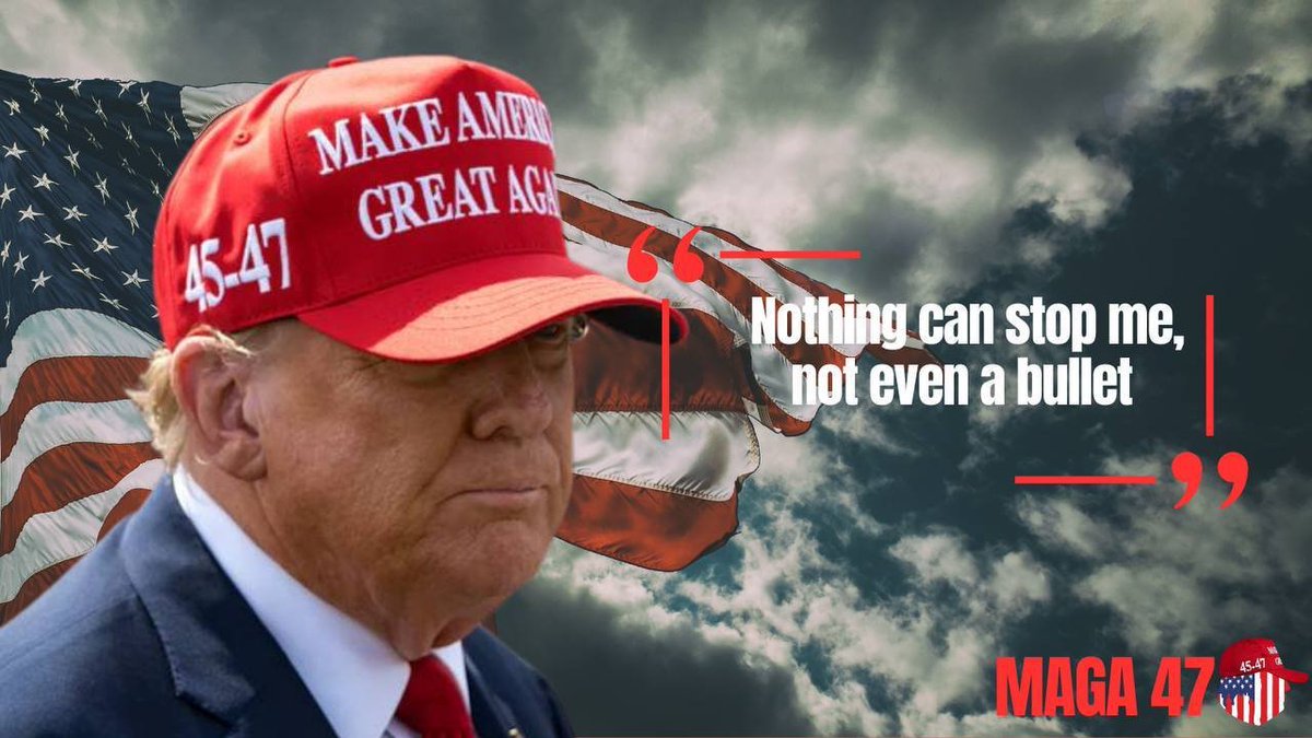 MAGA47CTO's tweet photo. Bullets can't stop @realDonaldTrump and it wont stop 
$MAGA47 either. Join us!

https://t.co/QUcAJWsUhZ

#MAGA #MAGOA #ETH https://t.co/NPx5YXgia5