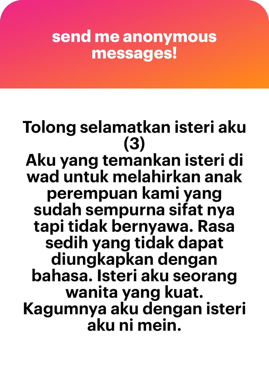 meinmokhtar's tweet photo. Sedih baca. Hm. Ada boleh tolong? https://t.co/fbT28wFSb2