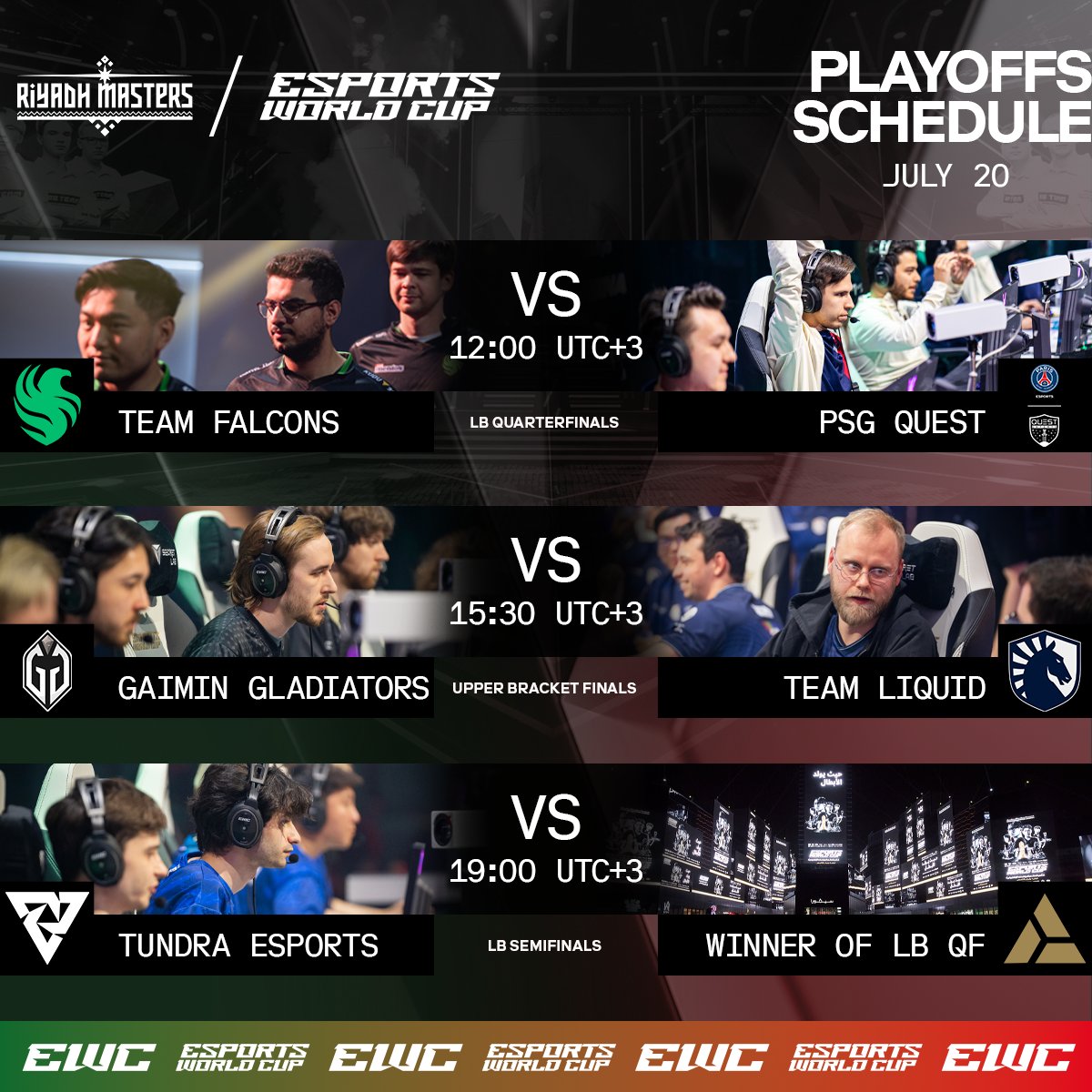 EWC_EN's tweet photo. It's the PENULTIMATE day of the #Dota2 #RiyadhMasters!!! 🔥

All the series today are guaranteed to be hype, so don't miss them! https://t.co/VN283oXTra