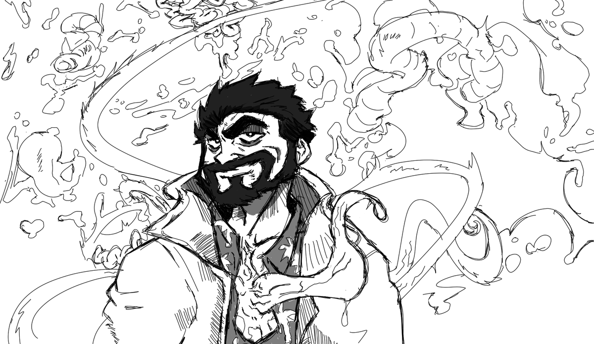 shARTbear's tweet photo. "Oh and by the way...you’re all f*cking welcome." Really enjoyed #TheBoys  season 4 finale. So I did this quick sketch of Butcher being that guy. https://t.co/8ZRFdzRPys