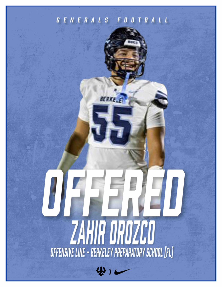 zahir_orozco's tweet photo. Blessed to receive an offer from Washington and Lee University ‼️@coach_vj @CoachCollinsII @coach_rapoza @Generals_Fball @BPS_Football @Biggamebobby https://t.co/6GdakSTEcN