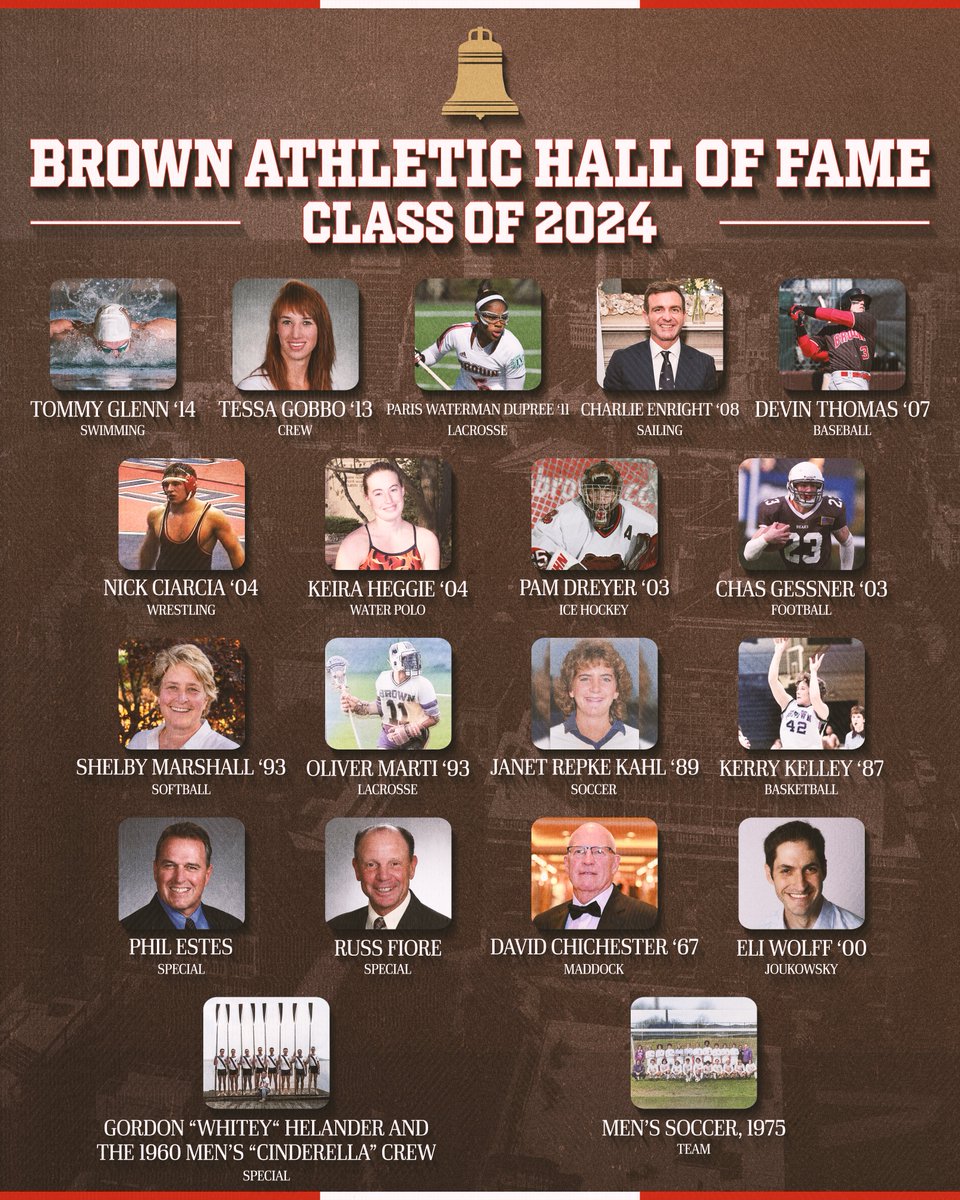 BrownU_Bears's tweet photo. Please join us in congratulating our Brown Athletic Class of 2024

#EverTrue | @BrownUniversity https://t.co/XVl2QiTYRp