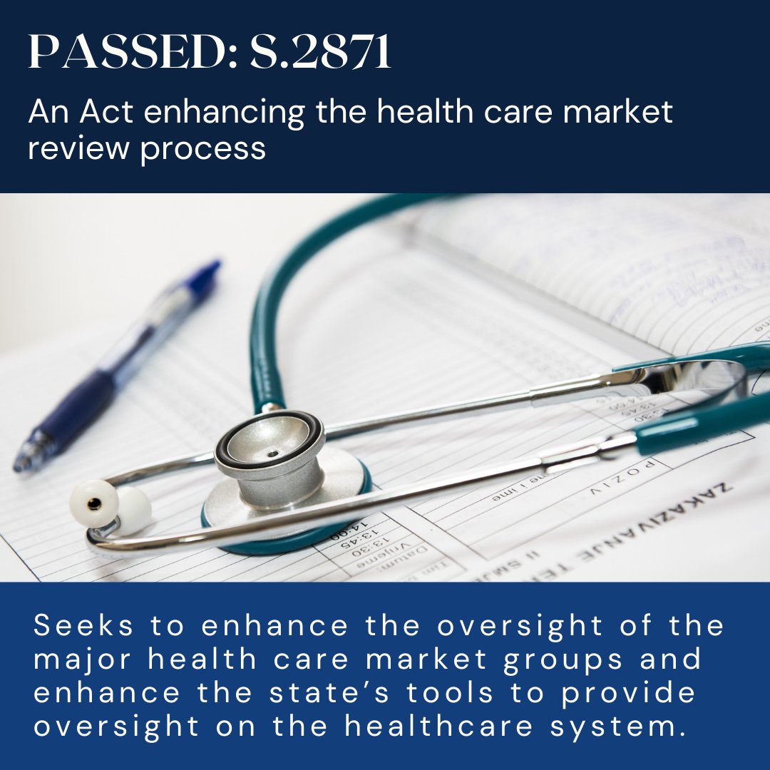 SenBruceTarr's tweet image. Yesterday, Thursday, July 18th, 2024, the Senate debated S.2871, An Act enhancing the health care market review process and adopted several amendments, including #106 and #162, which I offered.
 Learn more here: tinyurl.com/4ry7kcxh