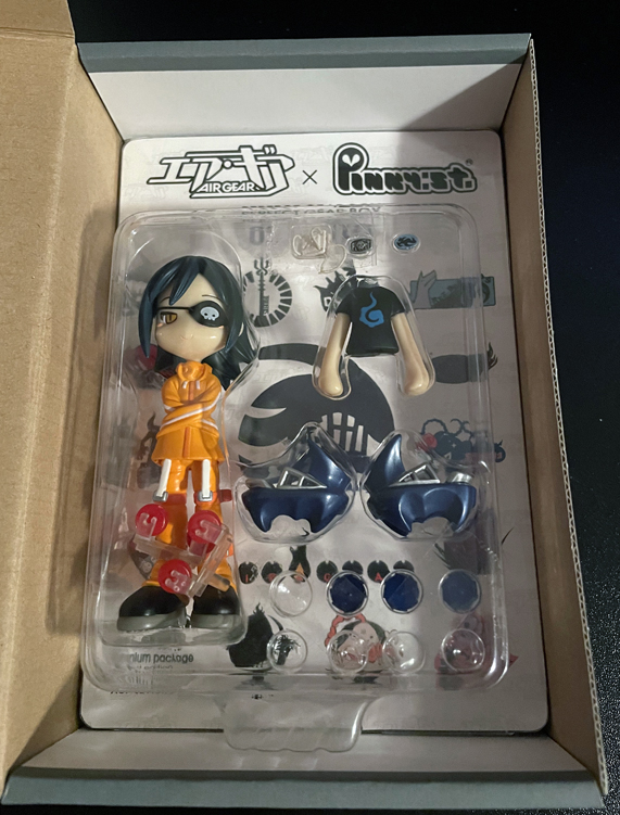 SongOfMarbule's tweet photo. 1) AIR GEAR Akito Agito (Pinky St.) - Opened but complete except missing one black wheel for skate. $20 CAD https://t.co/ABDebMMrDk