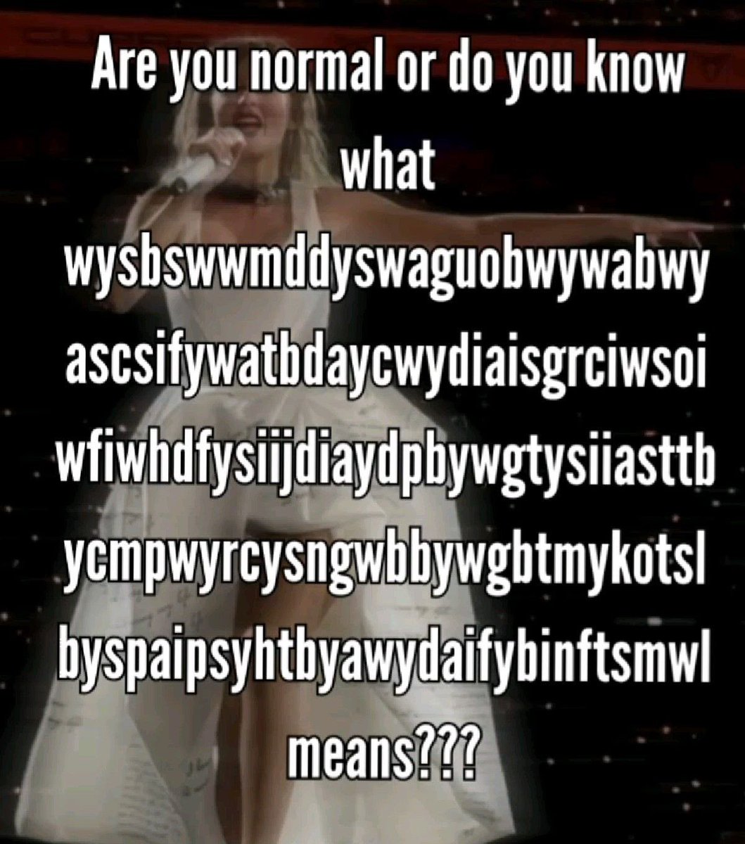 I got this immediately omg (hint: TTPD)
