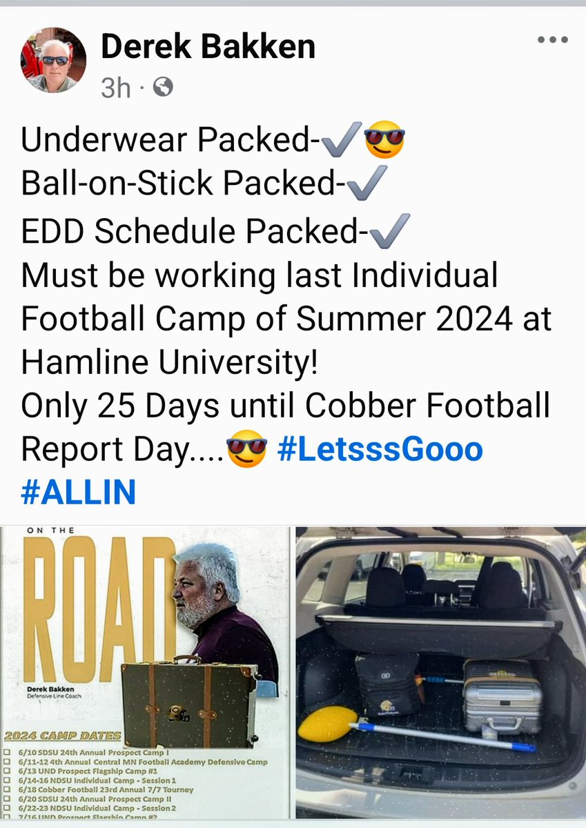 *6 weeks!
*9 Camps + made it to VCSU Prospect Camp!
*2,500+ Participants #GotBetter!
Nothing more fulfilling than helping kids put #ToolsInTheirToolbox whether they end up in my #DAWG room or not!
#EffortIsAliveAndWell