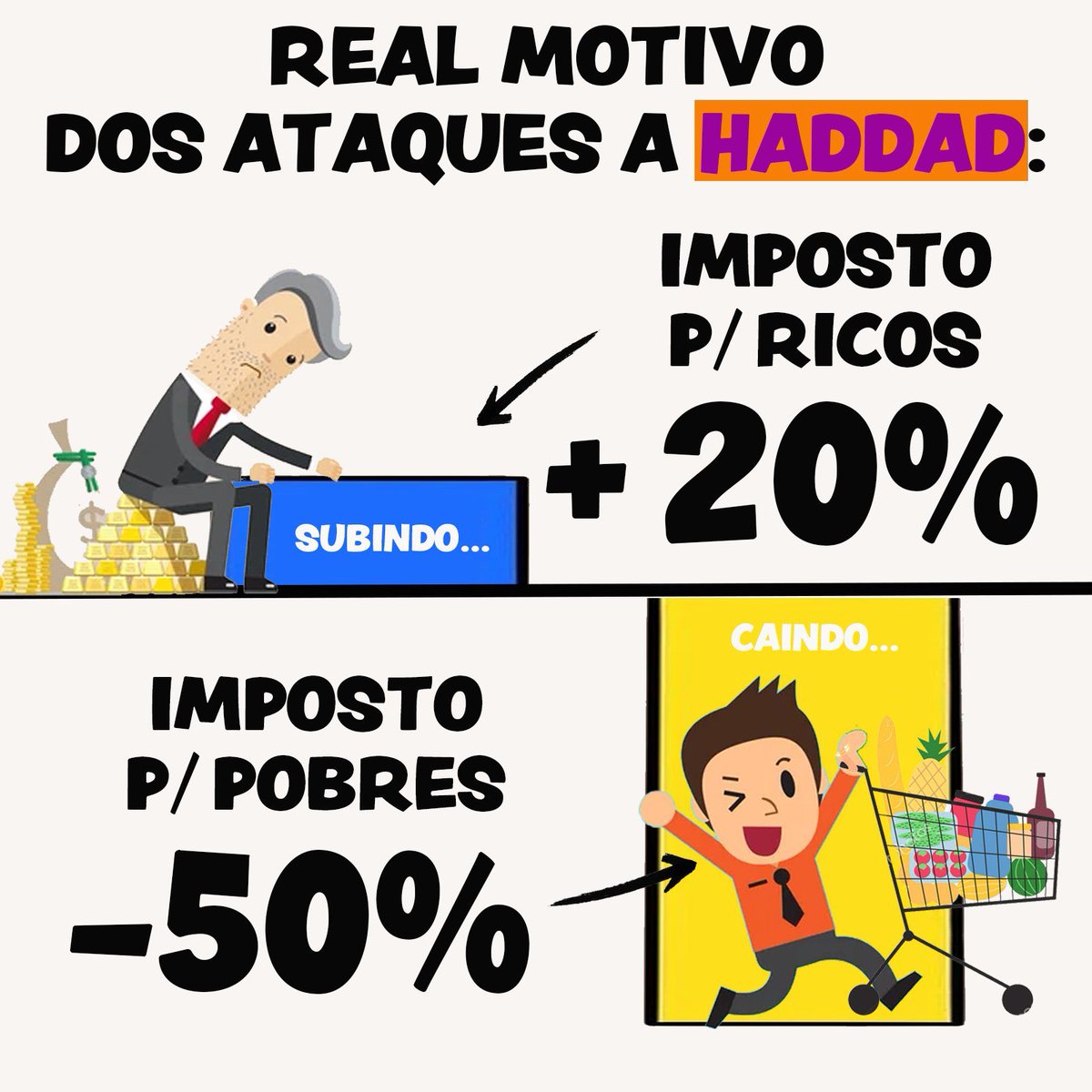 ⁦<a href="/Haddad_Fernando/">Fernando Haddad</a>⁩ , o ministro de ⁦<a href="/LulaOficial/">Lula</a>⁩ , garante redução de 50% de impostos para pobres. Isso agrada a muitos e incomoda aos que temem o bom desempenho de ⁦<a href="/LulaOficial/">Lula</a>⁩ e ⁦<a href="/Haddad_Fernando/">Fernando Haddad</a>⁩ . #LulaAmorAoBrasil