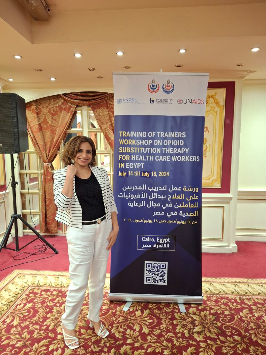 anamshhea's tweet photo. انتهيت ورشه عمل 
لتدريب المدربين على العلاج ببدائل الأفيونات 
للعاملين فى مجال الرعاية الصحية بمصر 
Opioid substitution therapy 
 .وأهميه استخدام الأدوية البديلة بجانب العلاج النفسى والتأهليى والأسرى لمرضى ادمان الأفيونات 
نتايج مبهرة فرقت على حياة المرضى .فخورين بوجودها فى مصر https://t.co/3kFUIA4sH7