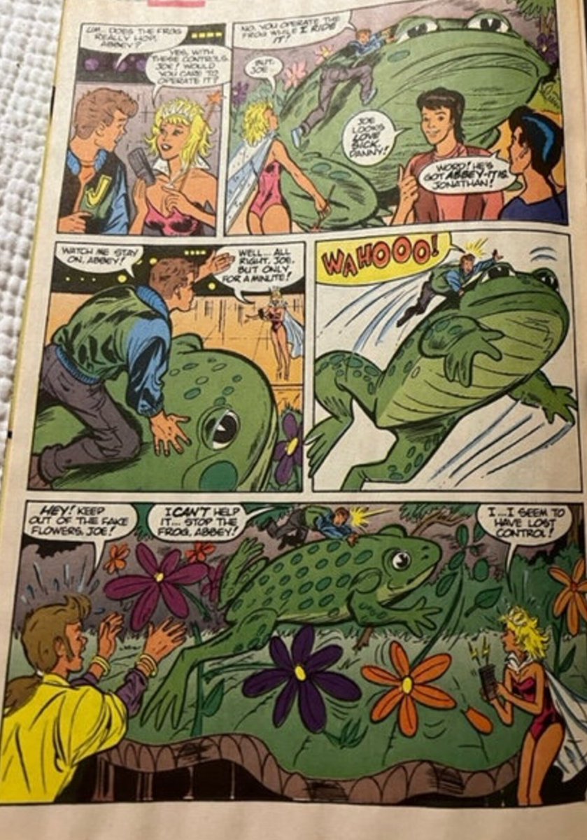 Charlton_Hero's tweet photo. Did you ever check your collection and find a title and ask #HowDidThisGetHere? Apparently I bought #NewKidsOnTheBlock comics! Who knew? This book from #HarveyComics was simply bonkers! The @NKOTB were truly burning hot back then making this series quite the "Get" for Harvey! https://t.co/FeaC4qu2jA