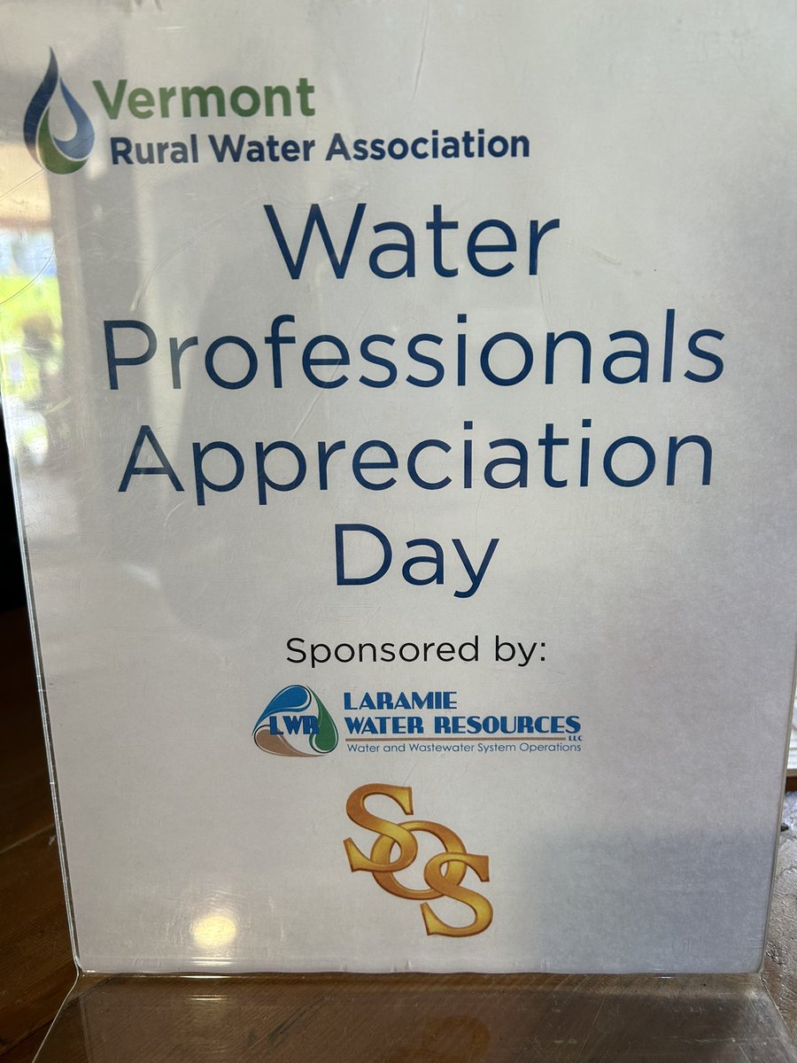 VermontRWA's tweet photo. Just some  of the #waterprofessionals that we appreciated today. Thank you to our sponsors Simon Operation Services and Laramie Water Resources! https://t.co/2U9wRJzUs2