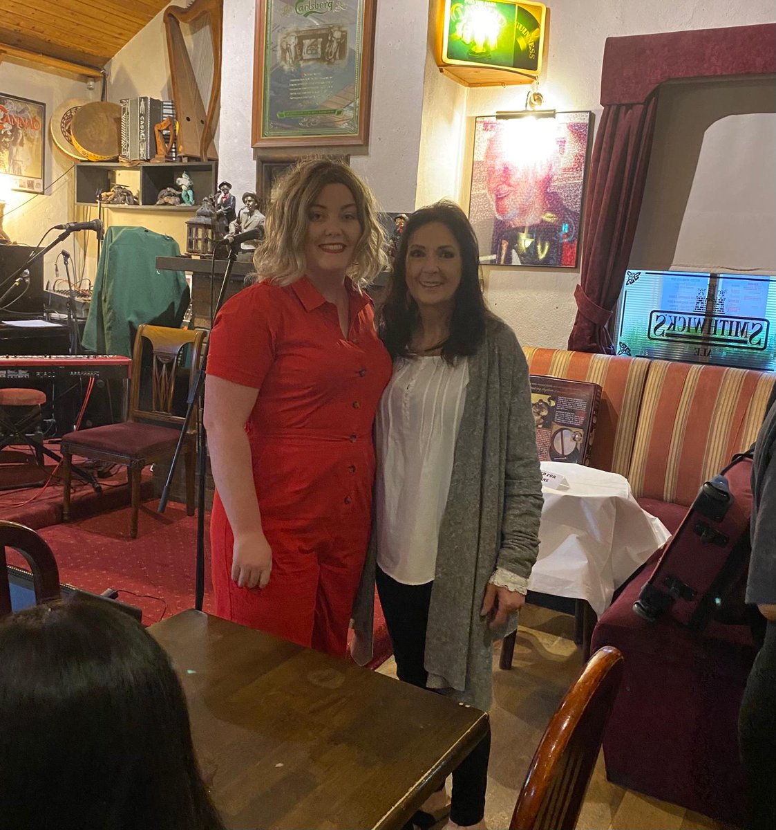 On an absolute high after playing Clubeo.  Mad to think wee Claire Walker from Neilston (Glasgow/Donegal in the words of the locals) was playing a night hosted by Moya Brennan.

Could cry at everyone singing Be My Baby with me.  Very special night 🥺♥️