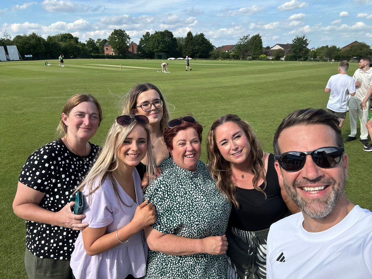 EltonLadies's tweet photo. An amazing day for Elton CC! Having the BBC Morning Live cast down for a game of cricket vs Welsh XI! As well as a sunny and busy junior training! Happy friday ☀️🏏💙 https://t.co/IirF9E5yci
