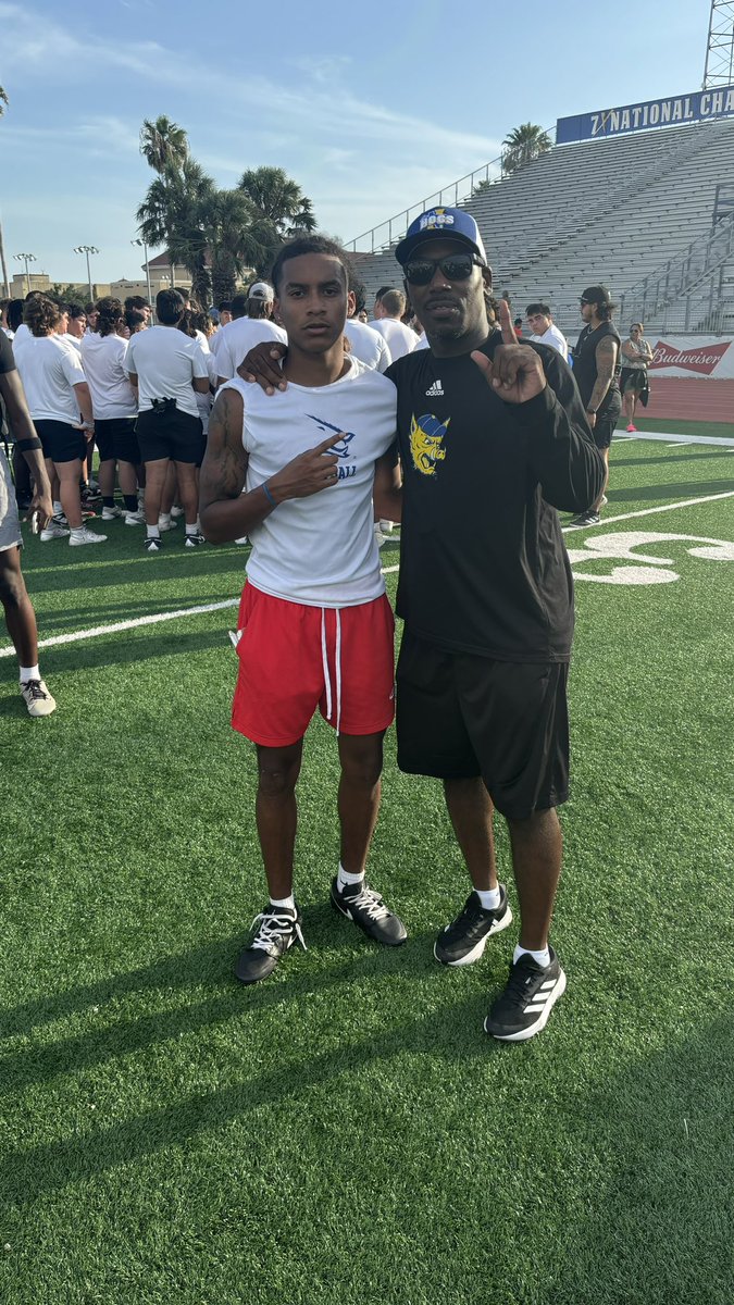 Caleb Jefferson (@cjefferson2025) on Twitter photo had a great camp today at <a href="/JavelinaNation/">Texas A&M-Kingsville 🐗💙💛</a> thank you for the hospitality <a href="/CoachEMo_/">Eddie Moten</a> <a href="/Coachsalinas12/">Michael Salinas</a> had a great camp today at <a href="/JavelinaNation/">Texas A&M-Kingsville 🐗💙💛</a> thank you for the hospitality <a href="/CoachEMo_/">Eddie Moten</a> <a href="/Coachsalinas12/">Michael Salinas</a>