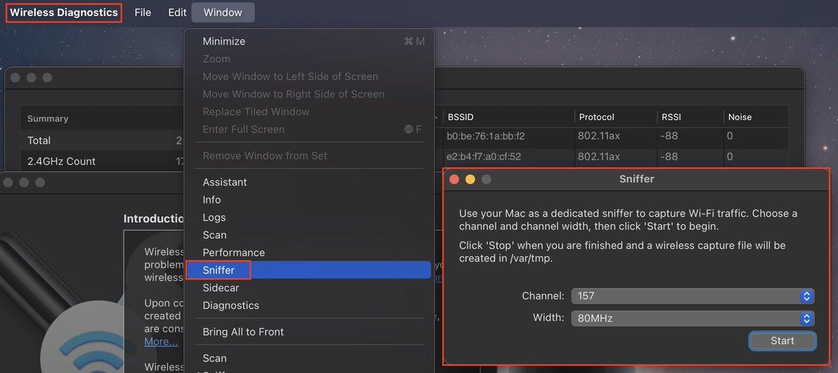 Recently I learned macOS has a built-in WiFi Sniffer