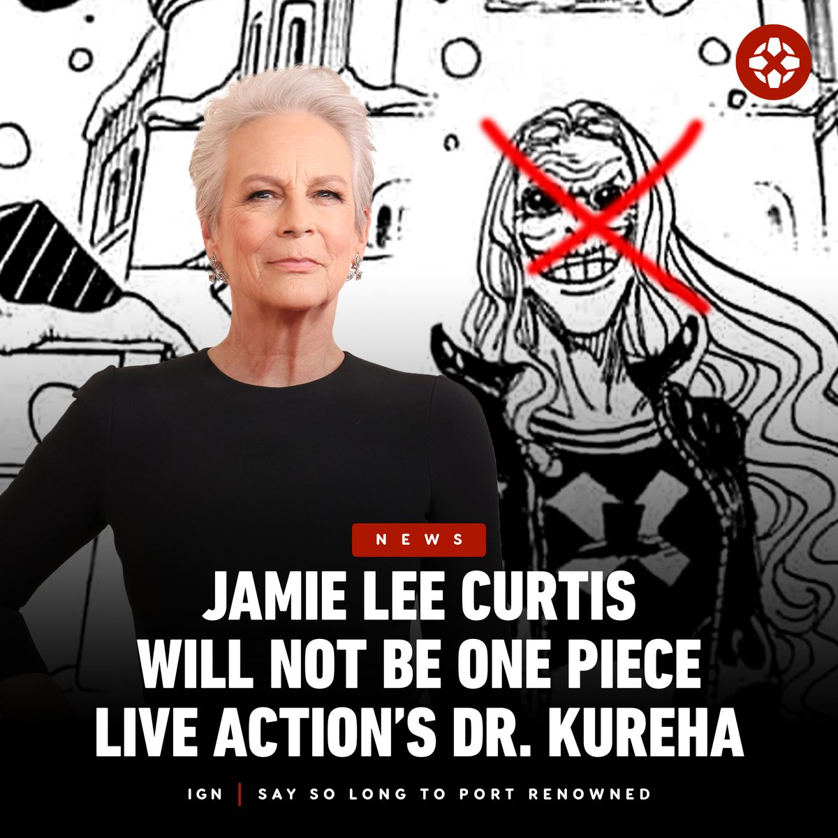 Jamie Lee Curtis Will Not Be Once Piece Live Action's Dr. Kureha