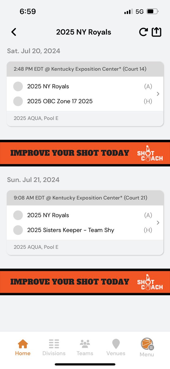Updated schedule for Louisville!!