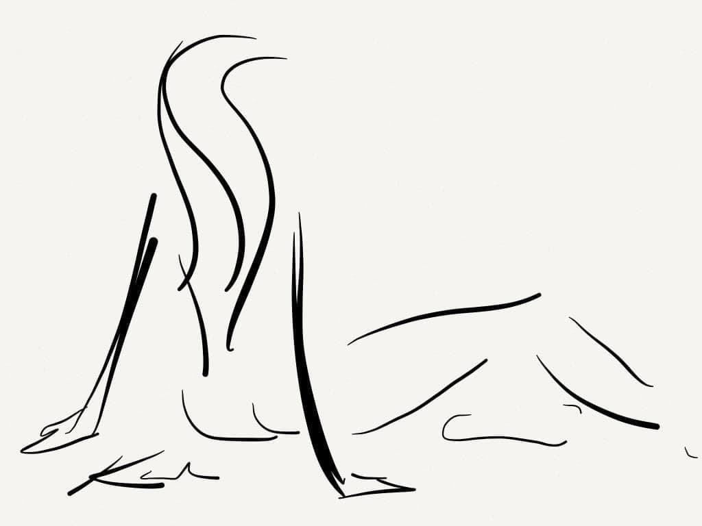 KarlReidArtist's tweet photo. I’ve been doing minimalist art since ~1981 and this 18 stroke piece represents my distillation of strokes to represent my subject. I don’t know why I don’t promote it more. Thanks to everyone who has supported my art so far! 💜 All my Love and Light - Karl Reid- Artist https://t.co/wi7juUOqMT
