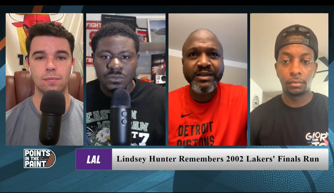 PointsPaint's tweet photo. We had a blast chopping it up with @MontezzAllen313 &amp; 2x NBA champion @owelindsey! Catch us this weekend on @Stadium https://t.co/NSEAIEivHy