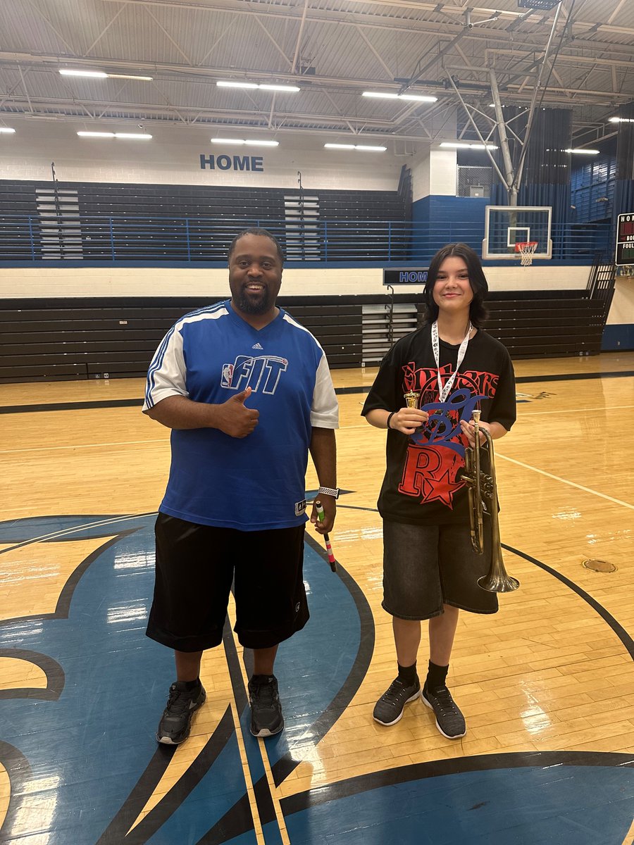LaVergneHSBand's tweet photo. Congratulations to our new marcher Isabel for winning the “New Marchers Wolverine Challenge”  👏 🎶 🥳 https://t.co/9ZAvmM02ri