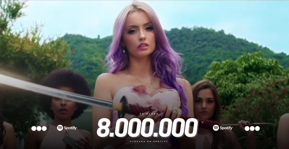 KatieAngelStats's tweet photo. "Se Acabó" de @IamKatieAngel ha superado 8 MILLONES de streams en Spotify. https://t.co/zQogGbMKlr
