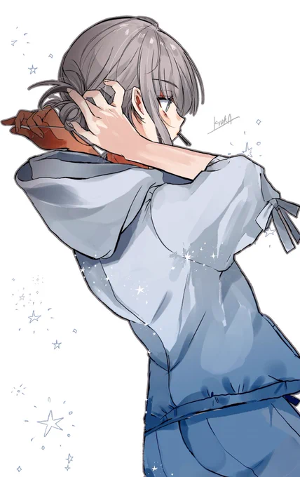 咥えてるのはヘアピン 