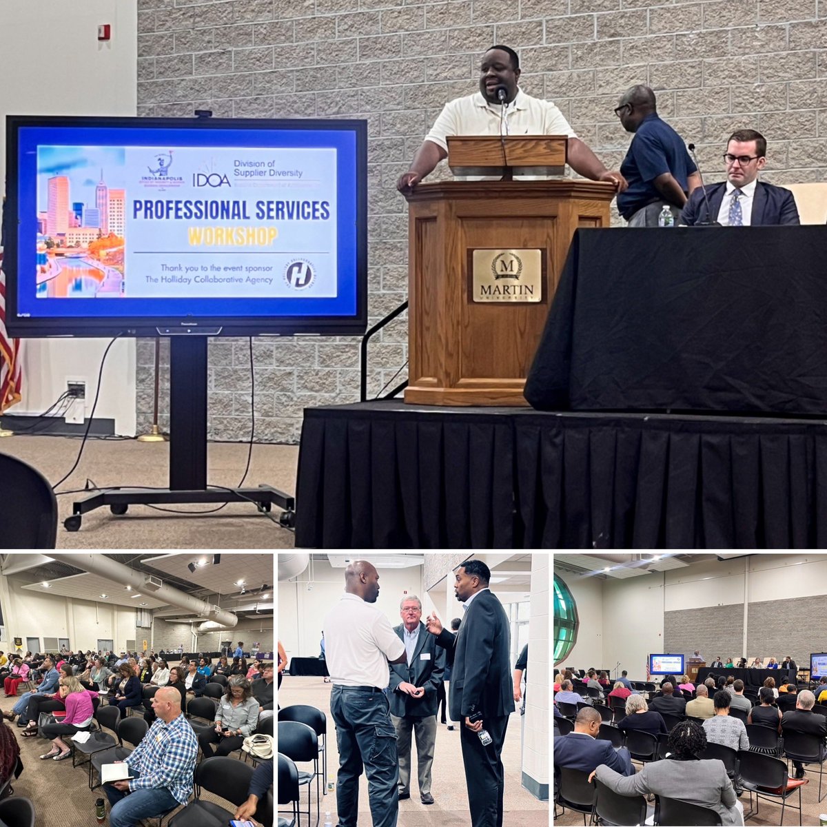 Our agency was proud to sponsor the Professional Services Workshop with the Office of Minority &amp; Women Business Development &amp; IN Dept of Administration. We're dedicated to helping businesses thrive. Collaboration is the core of what we do! #ProfessionalServices #Networking #Indy