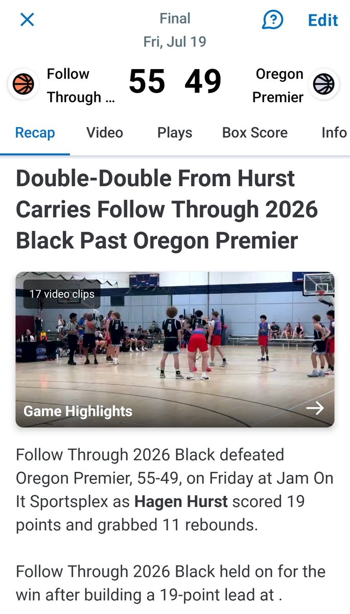 Follow Through SA tweet media