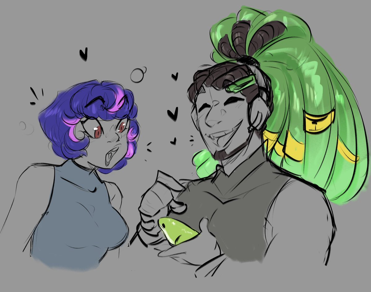 Whiteartblood's tweet photo. Quick doodle! 
Lucio x Juno = SpaceJam 

#Overwatch2Fanart #OW2 #art https://t.co/F9SaA3haF4