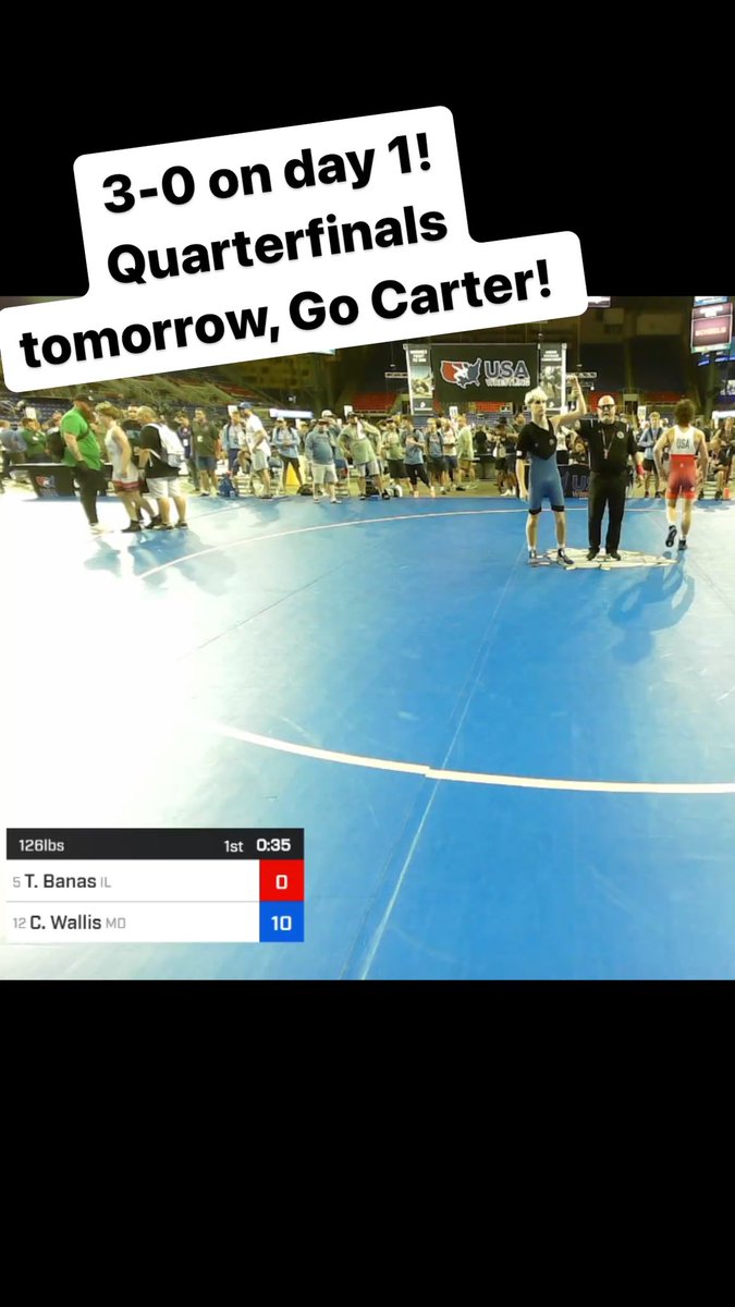 Great start for Carter! Keep it going!