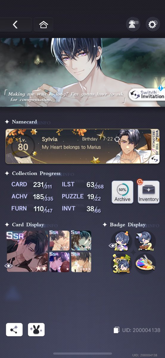 Mytho_Magic's tweet photo. @TearsofThemisEN Please I really need want this 😭
UID 200004138 https://t.co/m0GJoTglxk