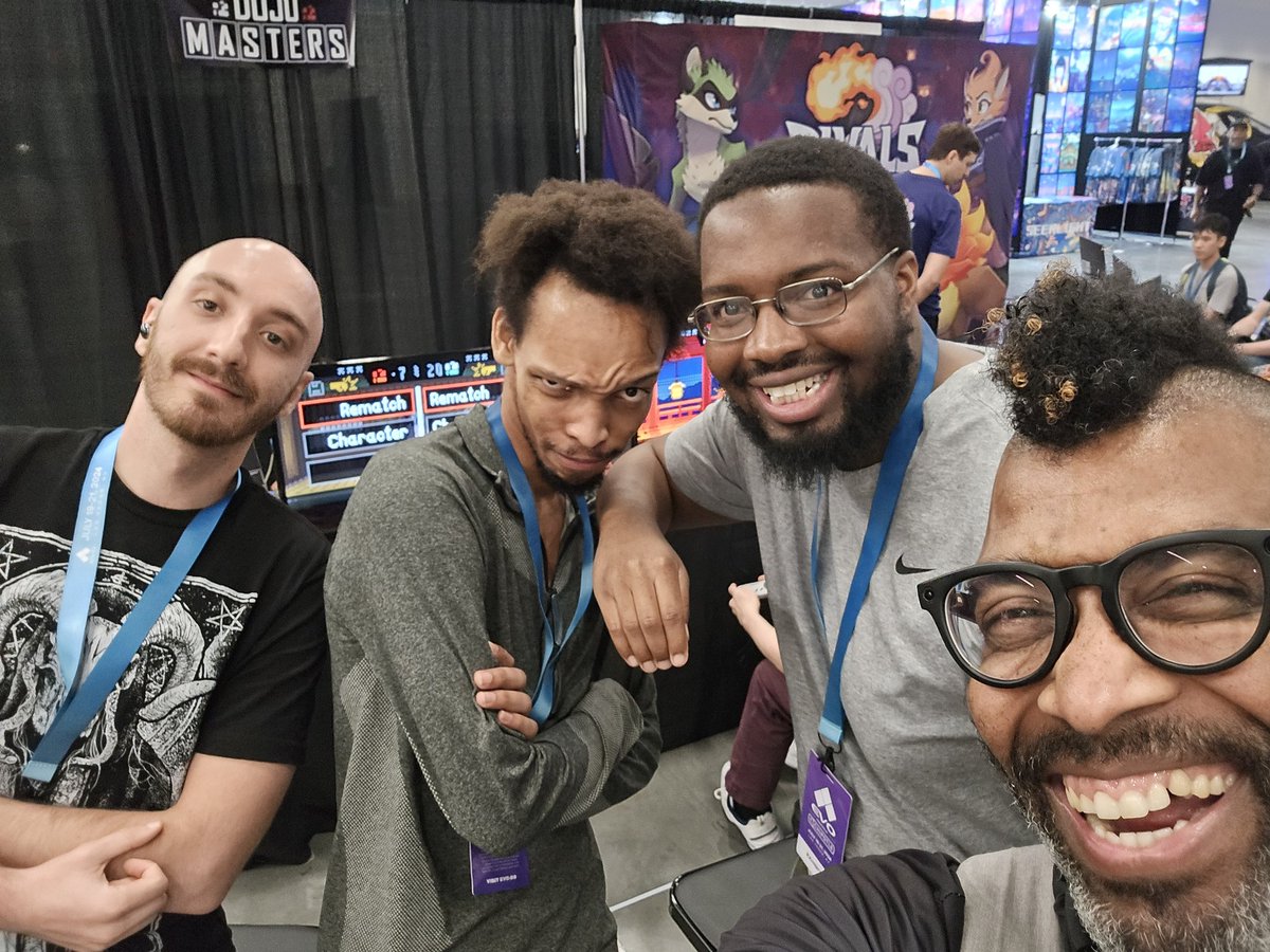 RetroEdge_Games's tweet image. Just ran some sets of #DojoMasters by @PixeledVision, and met the creators. Super fun game, simple but deep!