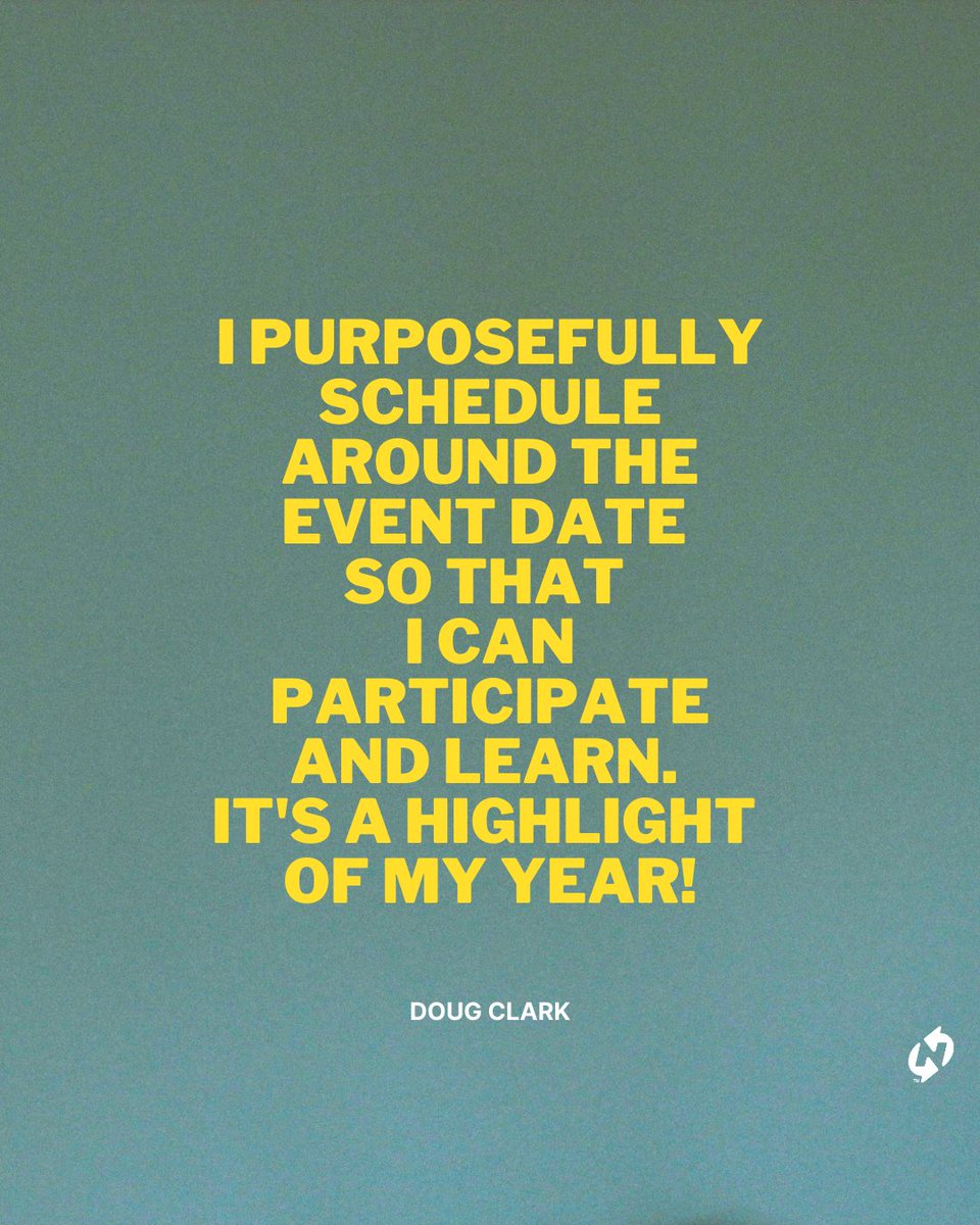 nnym's tweet photo. Doug Clark: Global Leadership Summit is the single best thing I do for my own personal growth and leadership. I schedule around it, so I can participate and learn. It's a highlight of my year!
#Vision #LeadershipDevelopment #GLSNextGen https://t.co/SzpwvmCjGc
