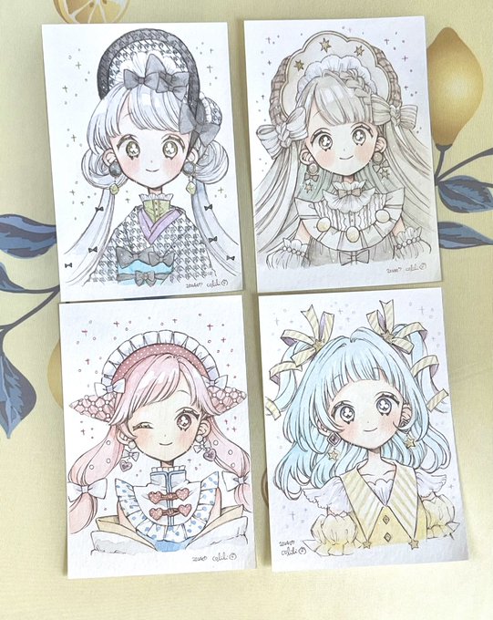 この後通販するドローイングです🎀
