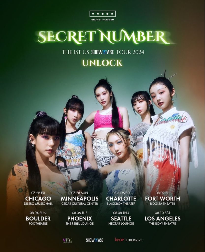 nugupromoter's tweet photo. SECRET NUMBER’s 1st US Tour ‘UNLOCK’ starts in 1 week https://t.co/9RMkYzSUgN