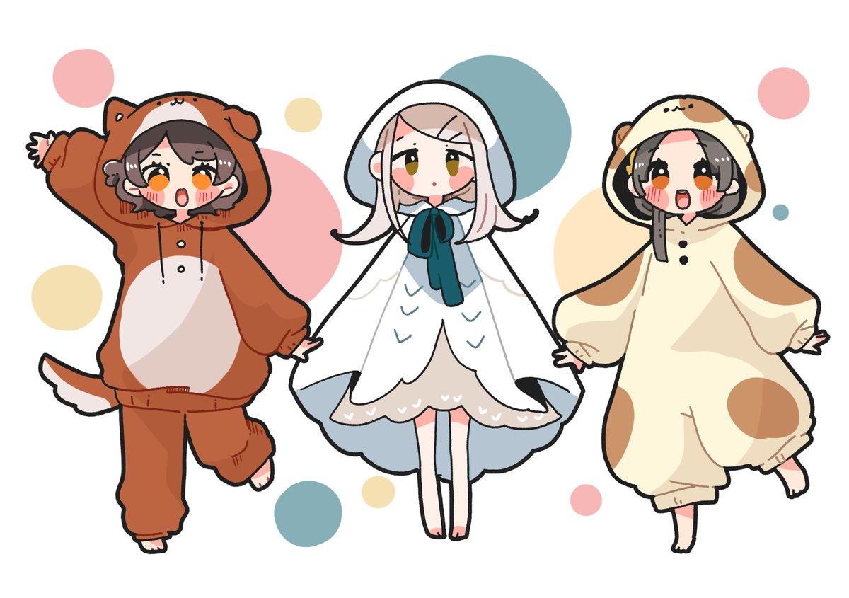 学マス「パジャマパーティーですわ〜#学マス 」|おやすみまくらのイラスト