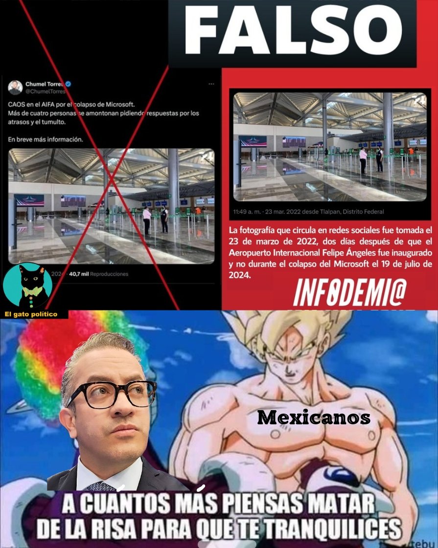 elgatopolitico_'s tweet photo. 🔴🔴 Chumibb quiso hacerse el gracioso con el tema de Microsoft y el AIFA y #Quedó 🤡🤡 https://t.co/Brfy0cvzwW