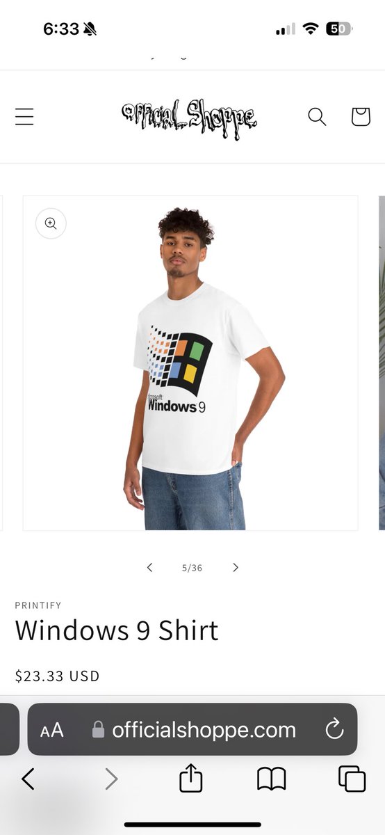 OfficialShoppe's tweet photo. A perfect day to wear a Windows 9 shirt https://t.co/JFtvQh2vcQ