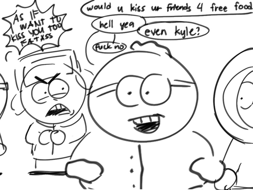 qiopie_two's tweet photo. my friend said that one-sided kyman (on kyle's end) was funny and i lowkey agree cuz cmon bruh #sptwt https://t.co/PeyaBtTEfj