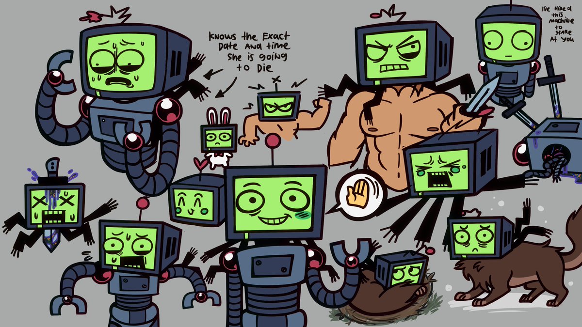 warmbloodrobot's tweet photo. // slight blood (?)

what a nice little robot! i wonder how the narrative is going to treat her  : - ) [oc]
#ocart https://t.co/EquFhqMd4S