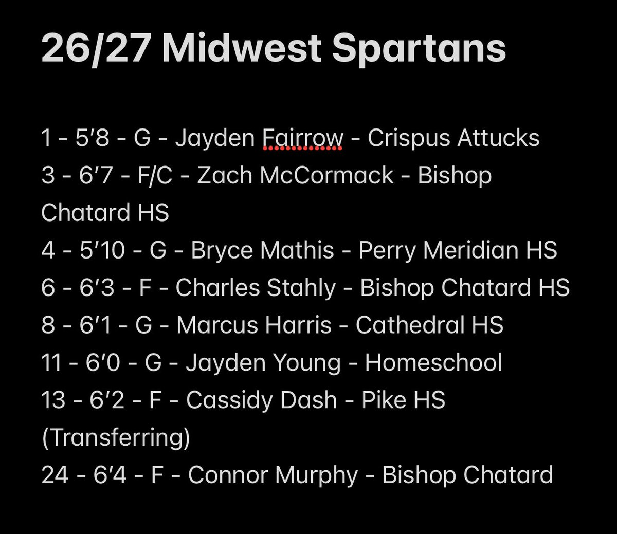 midwestspar1's tweet photo. Come check our players out! @kylerstaley @GLS_24 @N1ckFort @IndianaPreps @CourtsideIND @INBBallSource @ZT17Hoops @SIC_MBB @Zach__Mccormack @ConnorMurphy07 @JaydenYoung2007 @BryceMathis6 @MarcusHarris_08 @stahlycharles1 https://t.co/Kfwt9s9Xyg