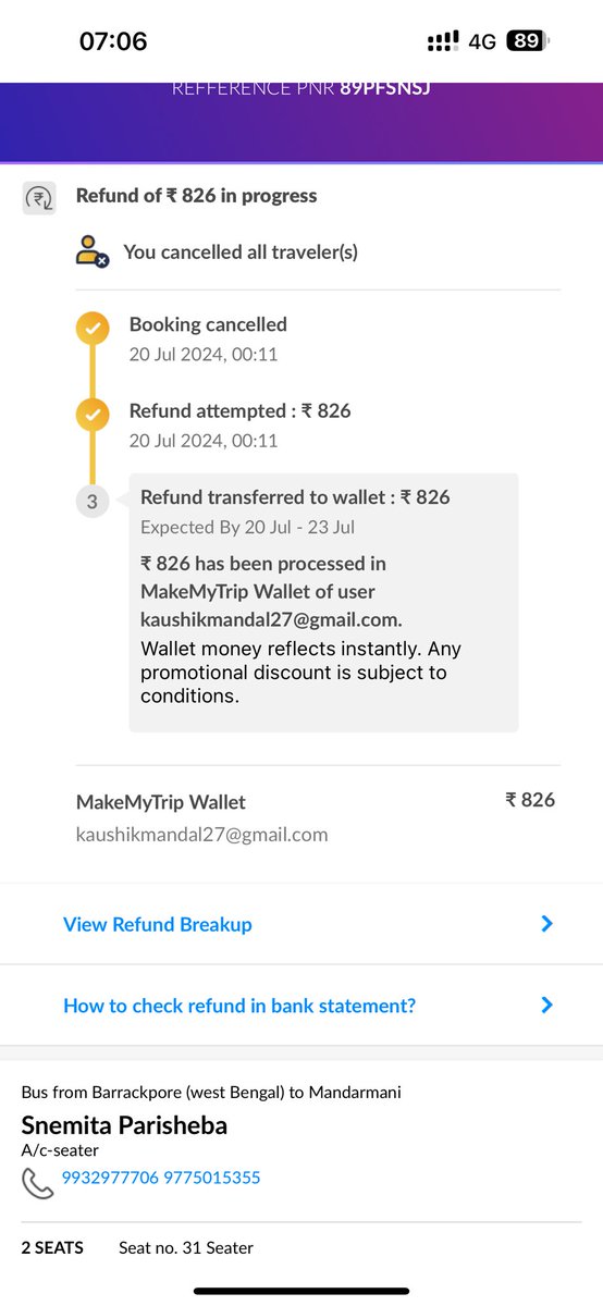 kaushik0505's tweet photo. Example of worst customer service:
Thanks @makemytrip @makemytripcare for the shittiest customer support
The operator declined last minute without any reason and your pathetic #mmtblack support who also did not picked any calls.
#boycottmakemytrip #boycottmmt https://t.co/C2IhWgcIeo