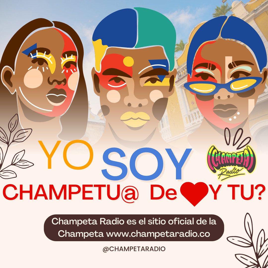 ChampetaRadio's tweet photo. ¡Ey, pri! ....

¡Activa el modo champeta con https://t.co/LuFD61B8ge!

¡La Champeta pura..!¡Lo Sabroso del Dancehall..!¡Y MUCHO MÁS!

¿Eres champetúo de corazón? ¡Demuestra tu orgullo costeño con un ¡Ey, pri! bien vacilao. https://t.co/kMzhlgXVaD