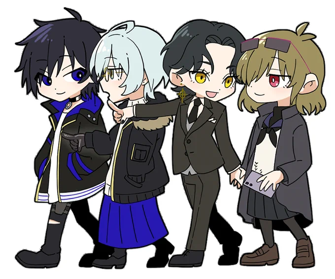 そういえば旅行に連れてったドロディス2組のアクスタ、元絵を上げてなかったなぁと思いデフォルメもいっぱい描いていきたいね 