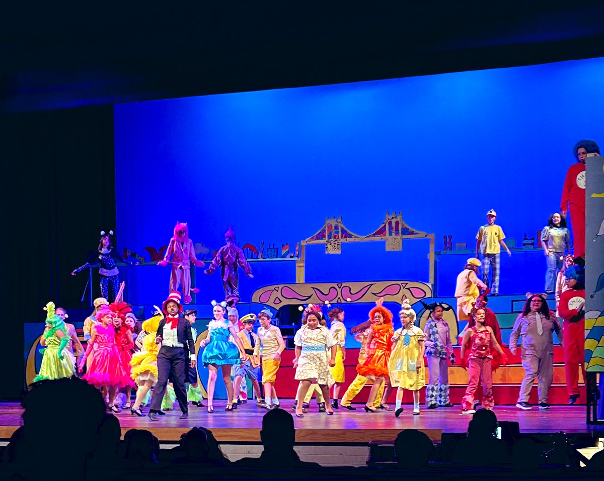 Cat in the Hats off to CAST for an amazing production! These Jayhawks are incredible! #JayhawksTogetherOP97