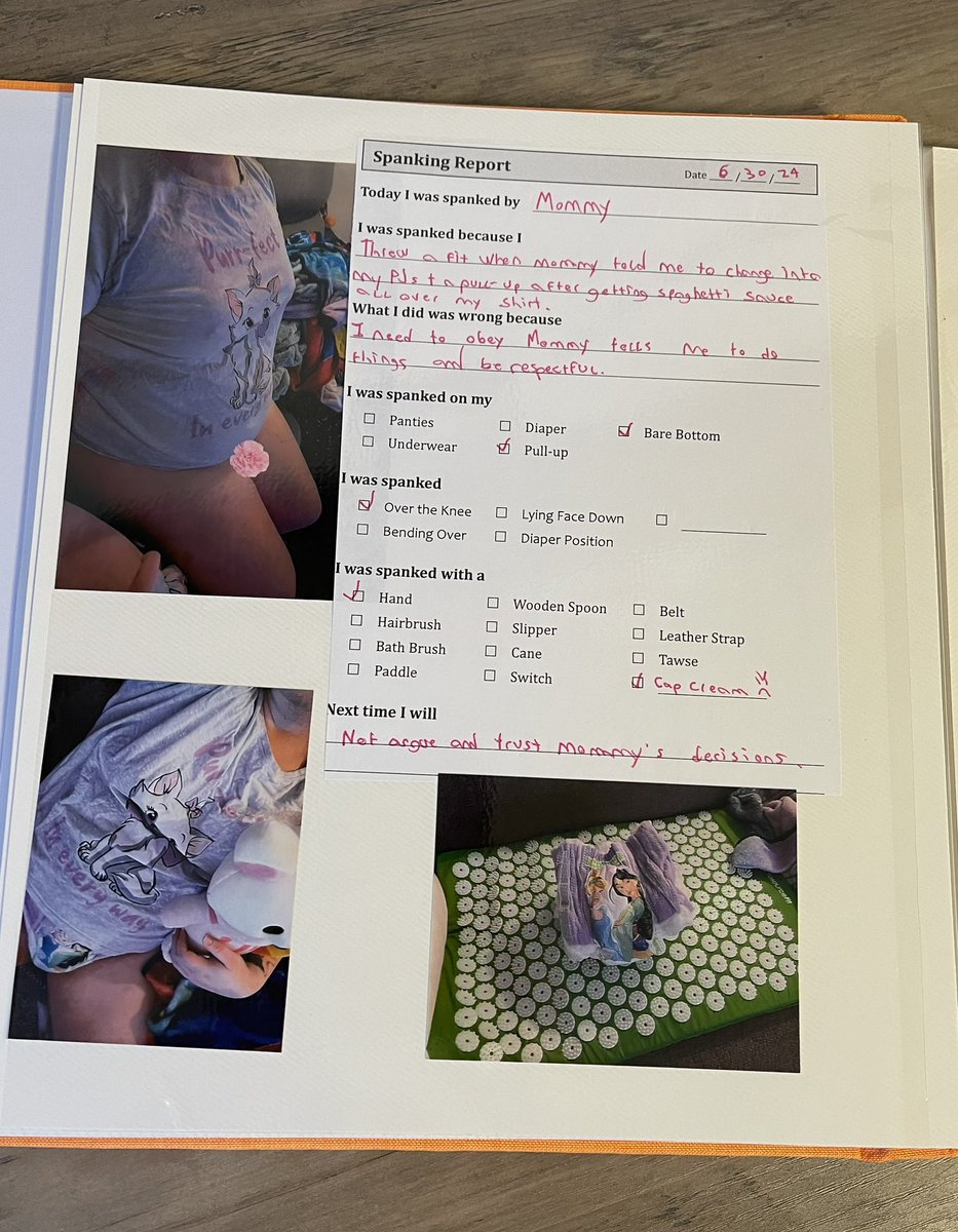 SpankMeSilly's tweet photo. I ran out of spanking report sheets midway through catching up on all of my punishment scrapbook entries 😅 https://t.co/8TQIqVblRs