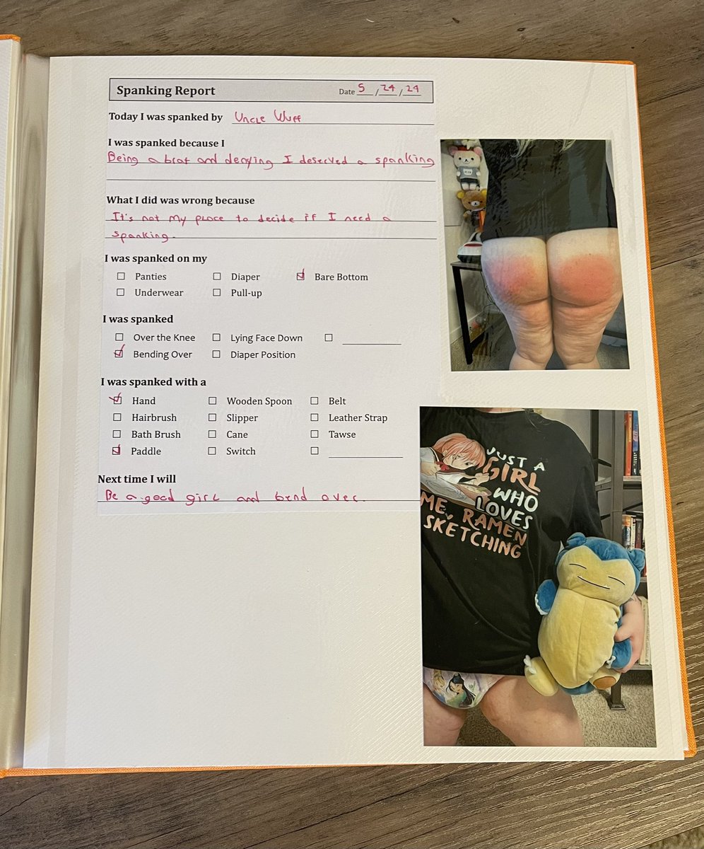 SpankMeSilly's tweet photo. I ran out of spanking report sheets midway through catching up on all of my punishment scrapbook entries 😅 https://t.co/8TQIqVblRs