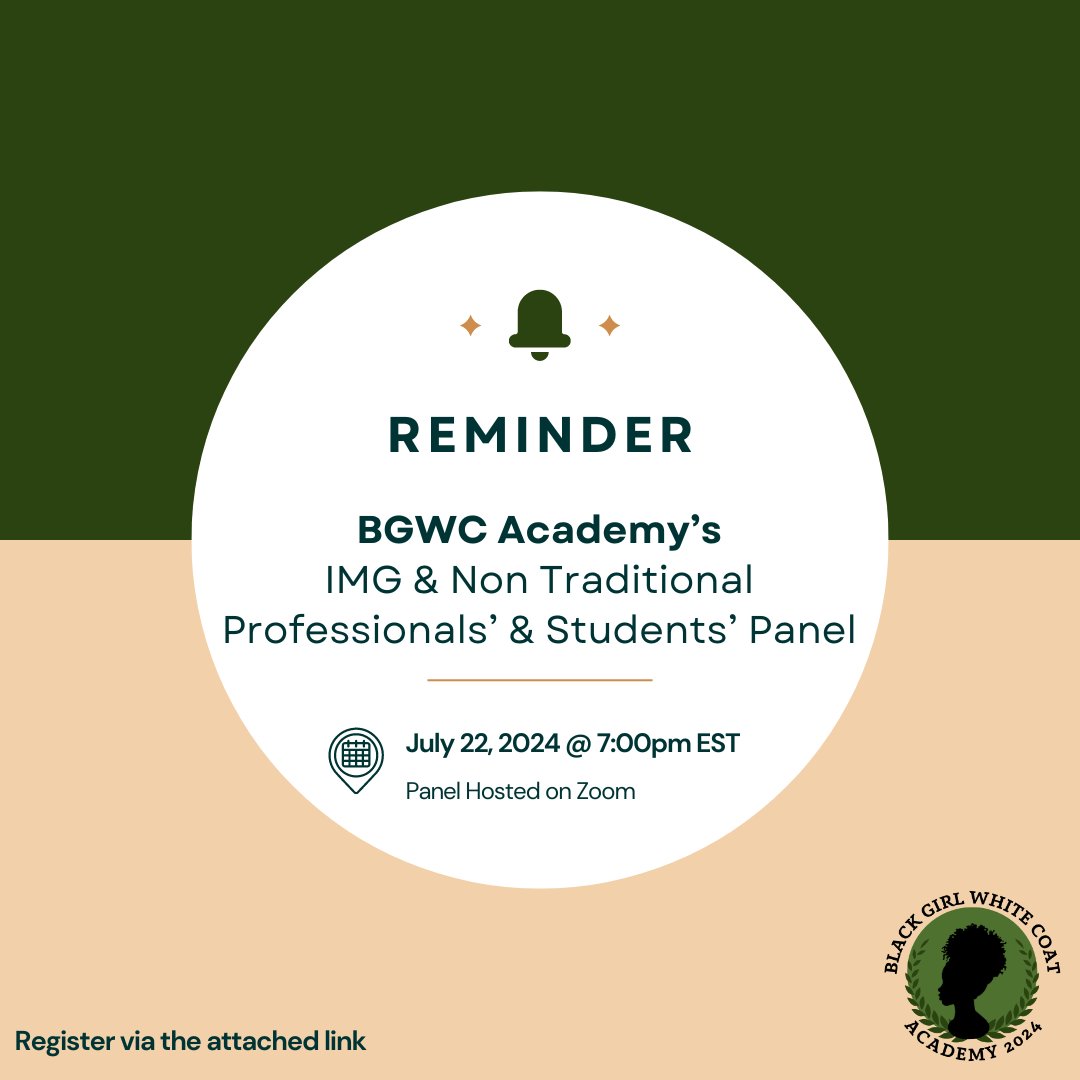 Join us for an empowering discussion with a panel of IMGs and non-traditional students. From current doctors and incoming medical students to an incoming podiatrist medical student who serves in the Navy, our panelists represent diverse paths in healthcare.