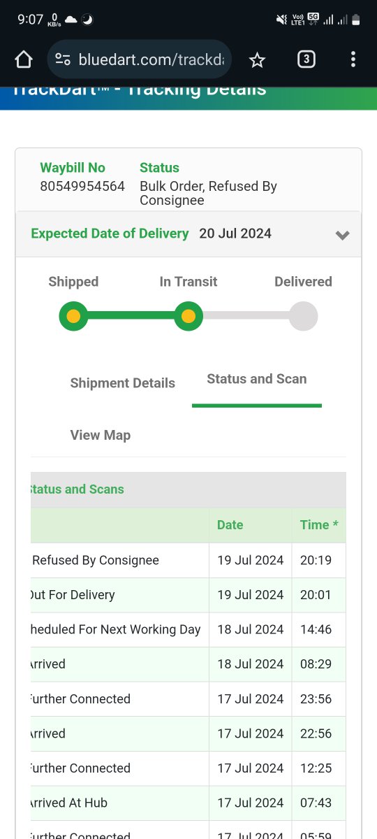 _techpraveen's tweet photo. @BlueDartCares @BlueDart_ 
Very rude and abusive behaviour by the person who is seating at warehouse he is so rude I didn't expect behaviour like this yesterday I visited on warehouse I stay there for two hours but he didn't respond that's why I back home
Tracking id- 80549954564 https://t.co/nSbrrKhlXu