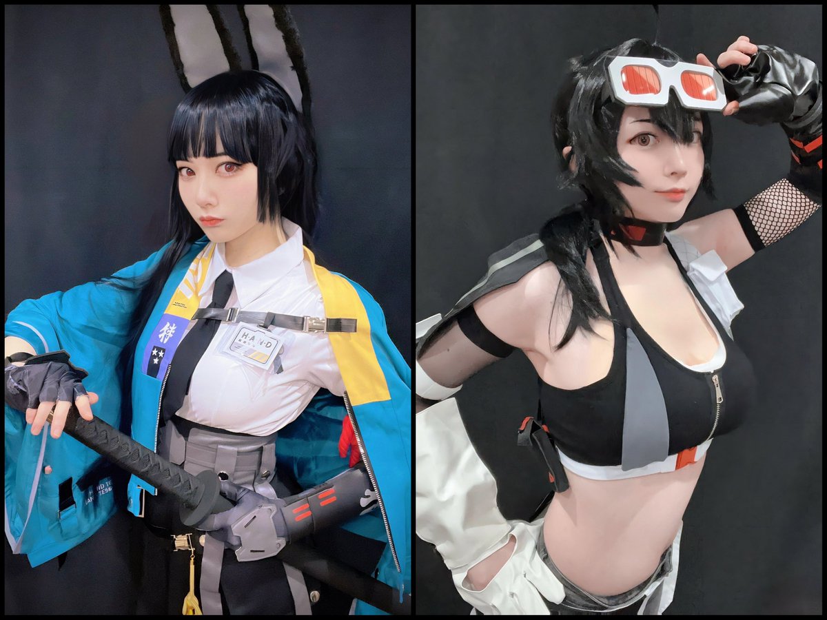 違うタイプのゼンゼロのキャラ2人コスプレできた🙌✨（星見雅